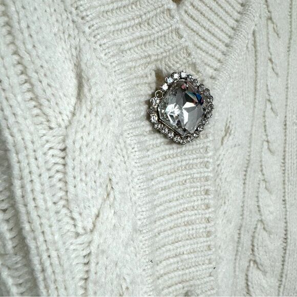 NANA Jacqueline Nina Wool Cardigan with jeweled buttons - Picture 15 of 15